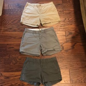 3 Old Navy shorts size 2